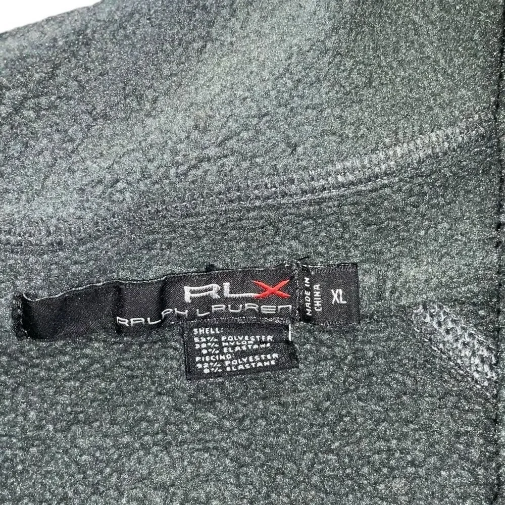 🧊 POLO RLX Men’s Gray Fleece‎ 1/4 Zip Pullover | Size XL | Tech-Core Beast